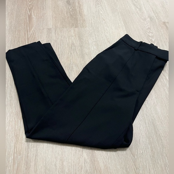 COS Wool Black Wide-leg Crop Trousers - Picture 9 of 13